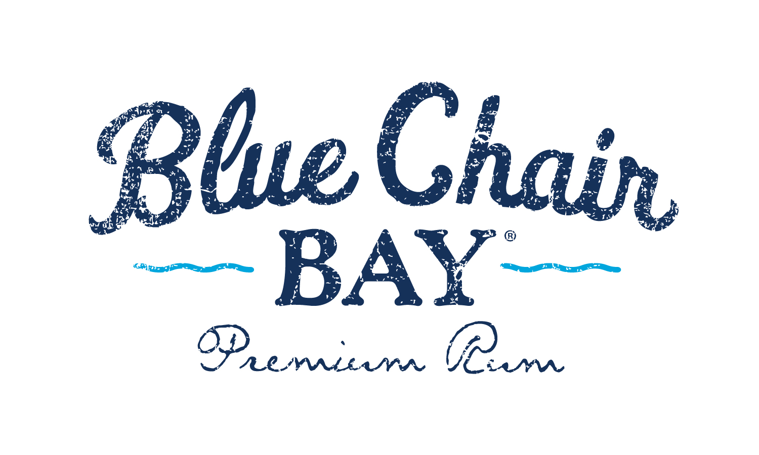 Blue Chair Bay Premium Rum Blue Script Text Logo