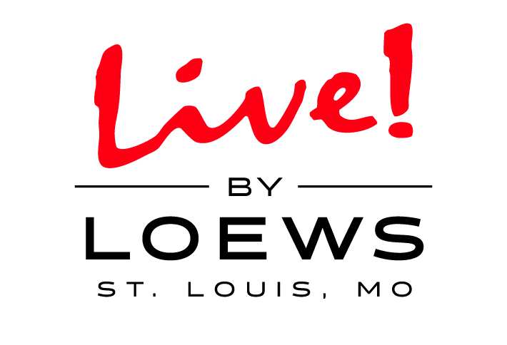 Live! By Loews St. Louis, MO Red And Black Text Logo
